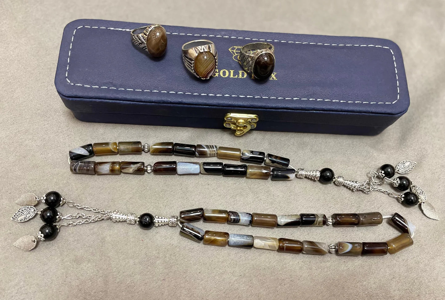 Sulimani Aqeeq With Men's Ring