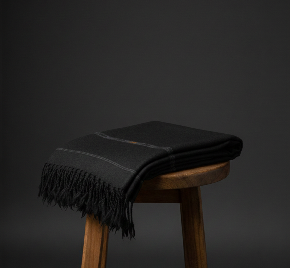 CraftedSole Special Black Shawl