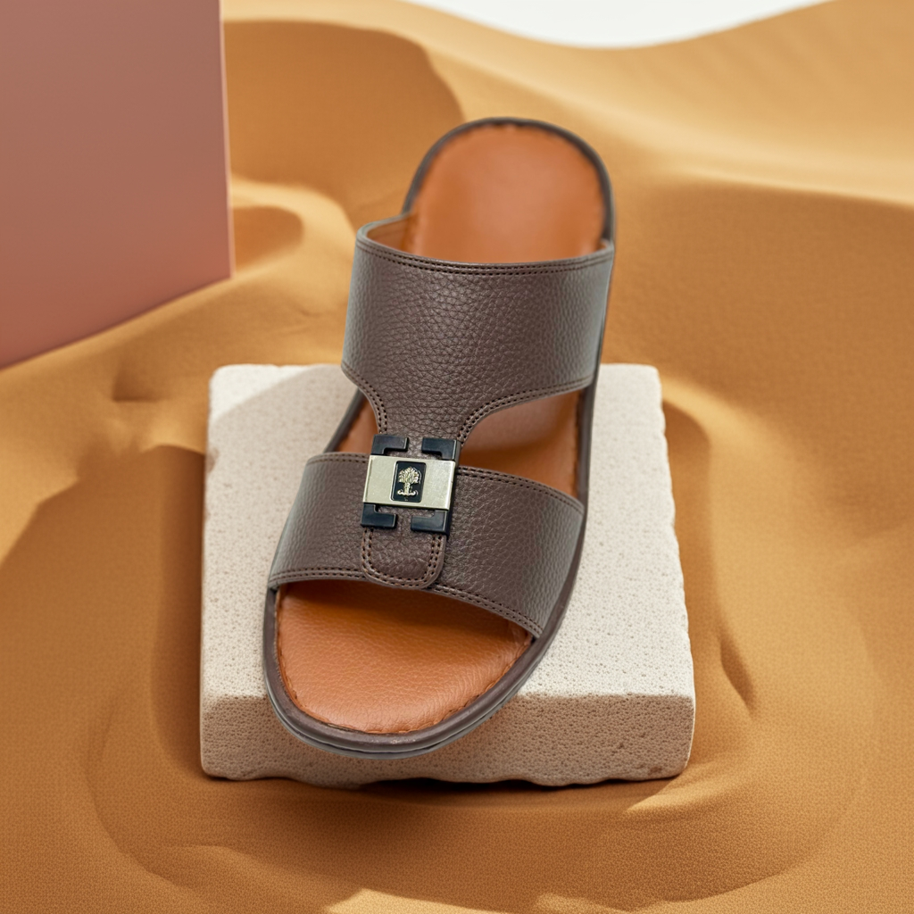 Arabic Medicated Slippers (Brown)