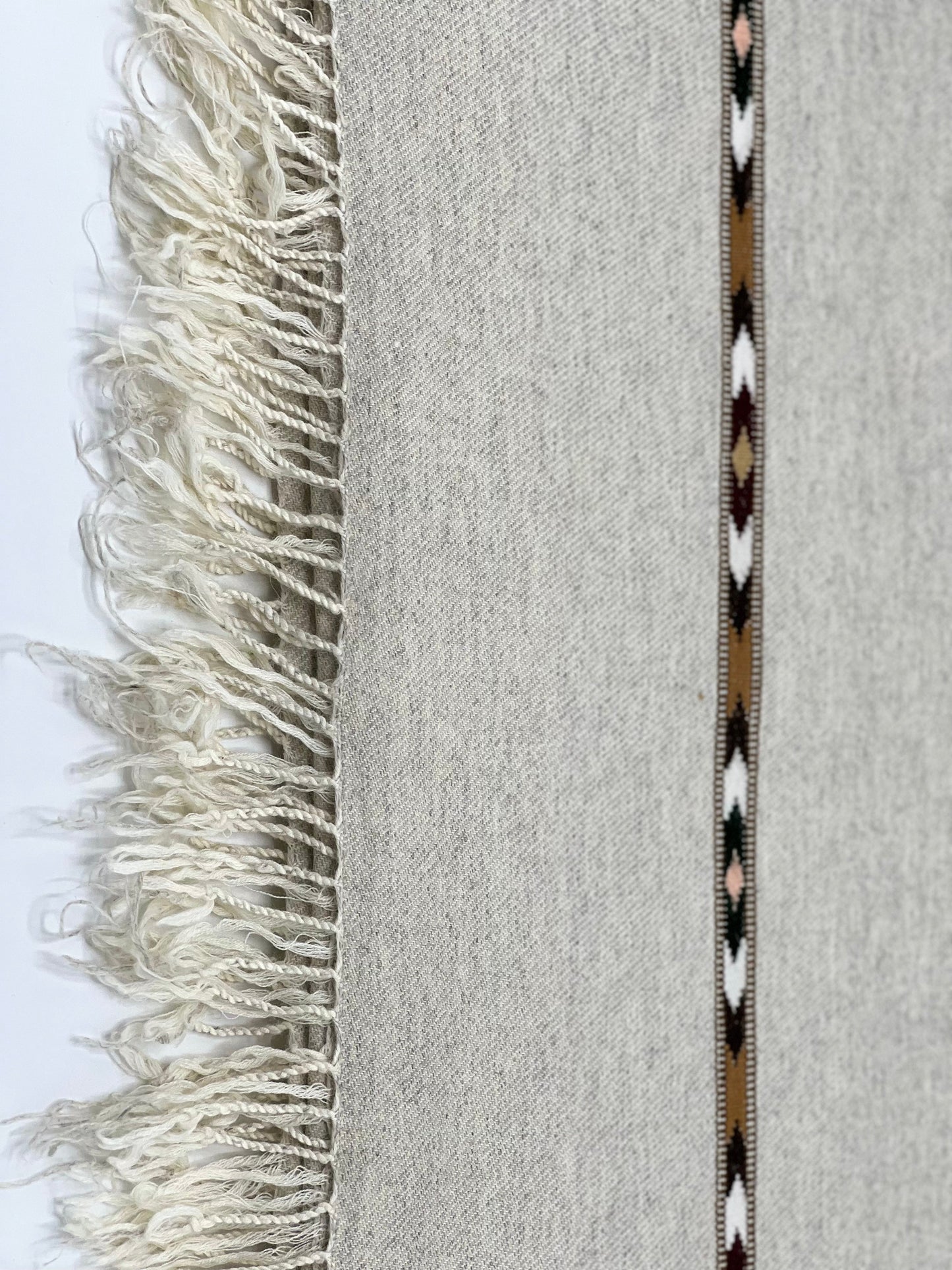 Angora Pure Handmade Woollen Grey Shawl