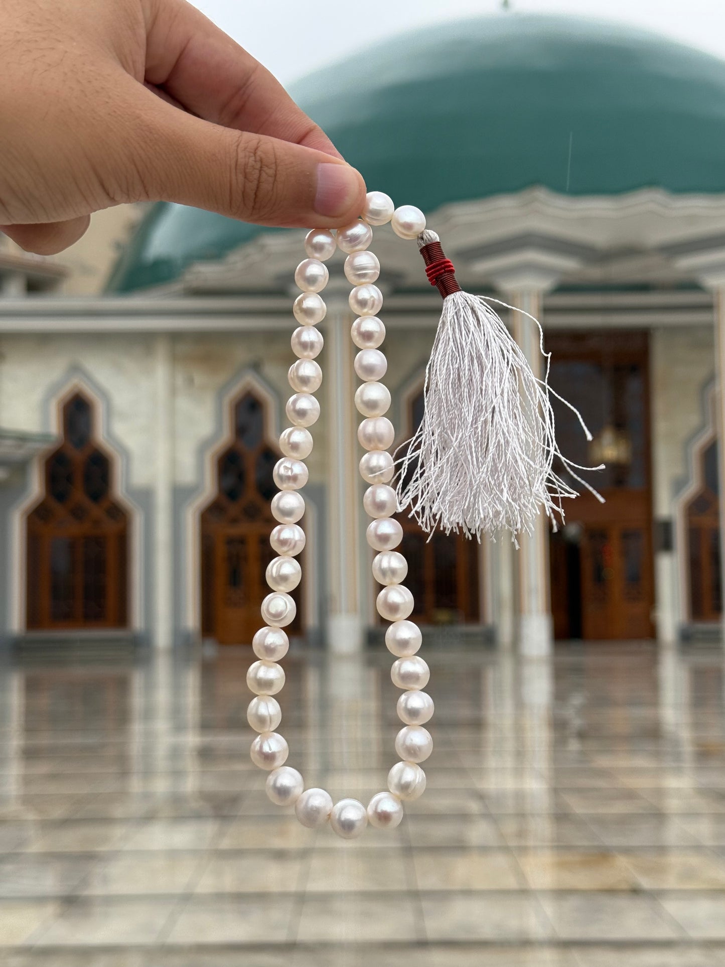 Pearl/Moti Tasbeeh (Real Fresh Water Pearls Tasbih)