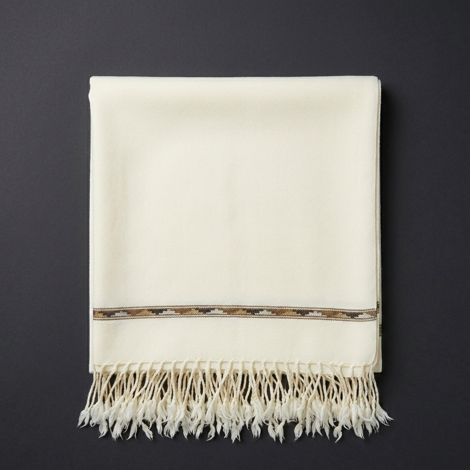 64 woollen Shawl with border