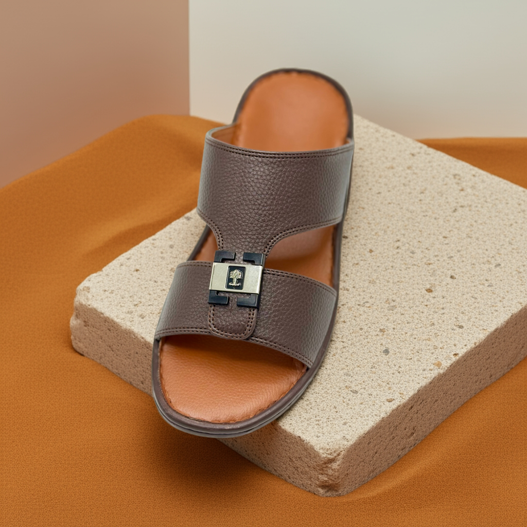 Arabic Medicated Slippers (Brown)